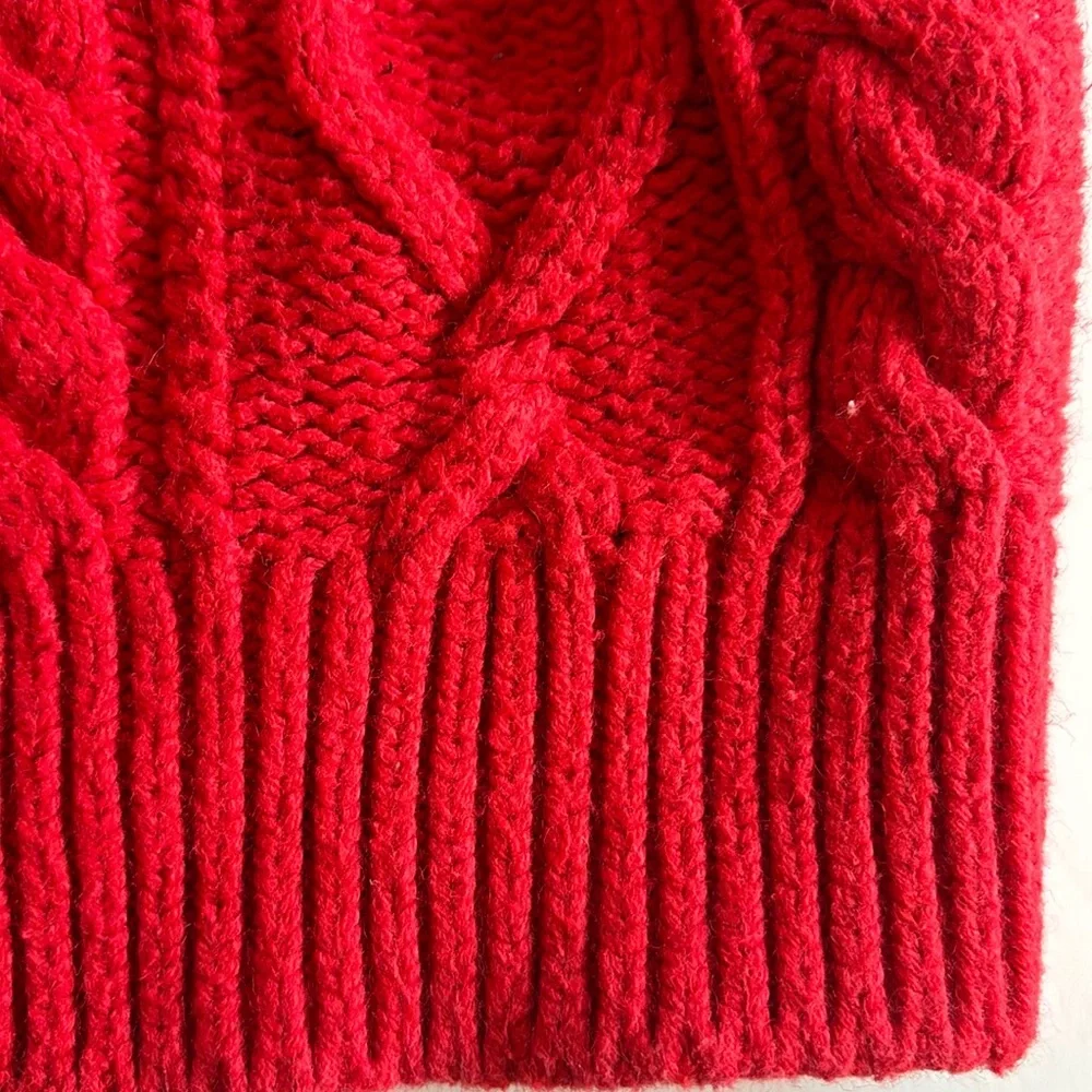 Boys Red Cable knit Sweater Large Boys Gap Red Holiday Sweater Boys Christmas